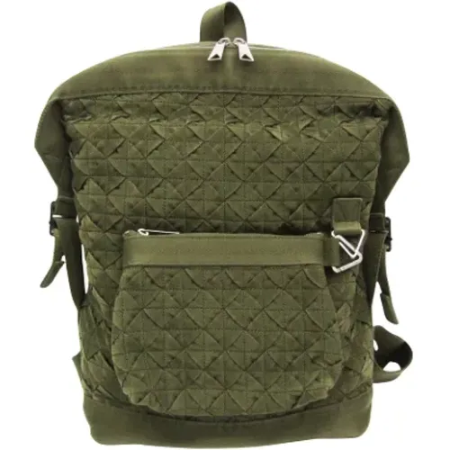 Pre-owned Canvas backpacks , male, Sizes: ONE SIZE - Bottega Veneta Vintage - Modalova