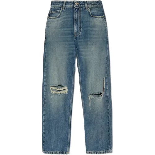 Jeans with a `vintage` effect , female, Sizes: XS, S - Balenciaga - Modalova