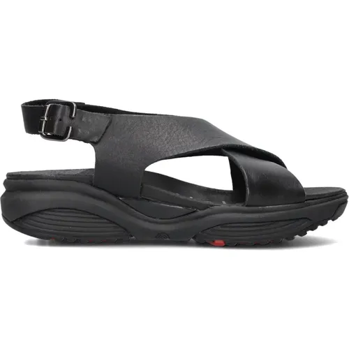 Schwarze Ledersandalen für Frauen - Xsensible - Modalova