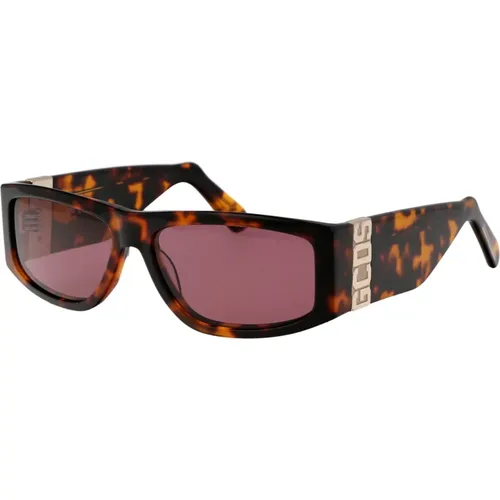 Stylische Sonnenbrille GD0037,Quadratische Sonnenbrille Havana Glossy Unisex - Gcds - Modalova