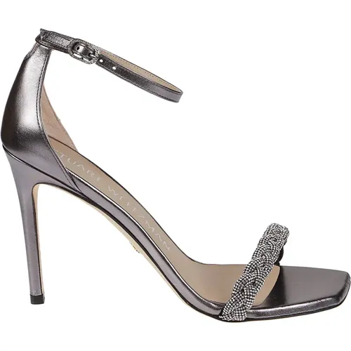 Gunmetal Nudistcurve High Heel Sandals , female, Sizes: 3 1/2 UK, 3 UK, 4 1/2 UK - Stuart Weitzman - Modalova