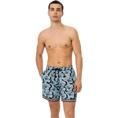 Blumige Elastische Taille Mittellanges Badebekleidung , Herren, Größe: XL - 4Giveness - Modalova