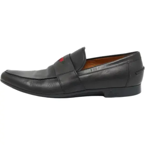 Pre-owned Leather flats , male, Sizes: 8 1/2 UK - Gucci Vintage - Modalova