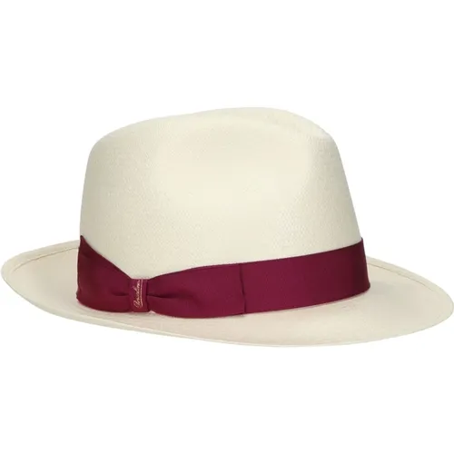 Farbenfroher Panama-Hut mit Grosgrain-Band - Borsalino - Modalova