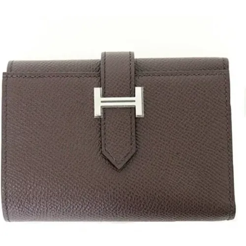 Pre-owned Leather Wallet , female, Sizes: ONE SIZE - Hermès Vintage - Modalova