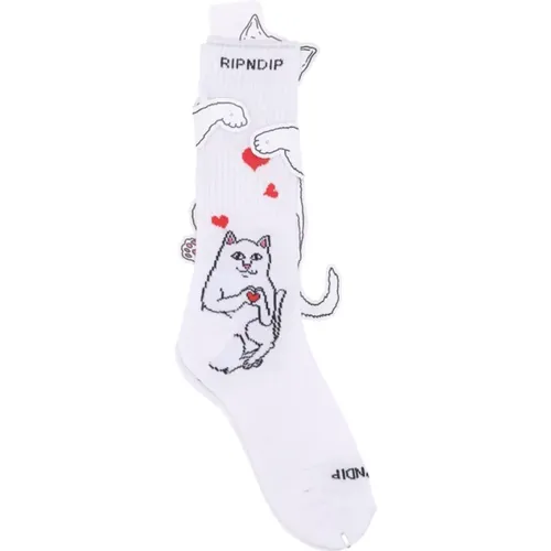 Nermal liebt Socken weiße Socke - Ripndip - Modalova