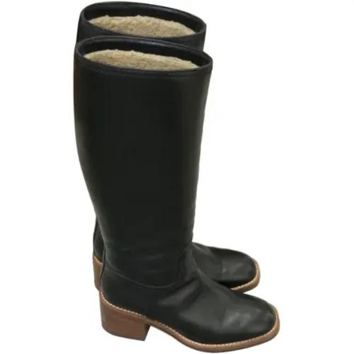 Pre-owned Leather boots , female, Sizes: 5 1/2 UK - Gucci Vintage - Modalova