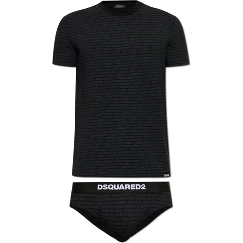 Set: Unterhosen und T-Shirt , Herren, Größe: 2XL - Dsquared2 - Modalova