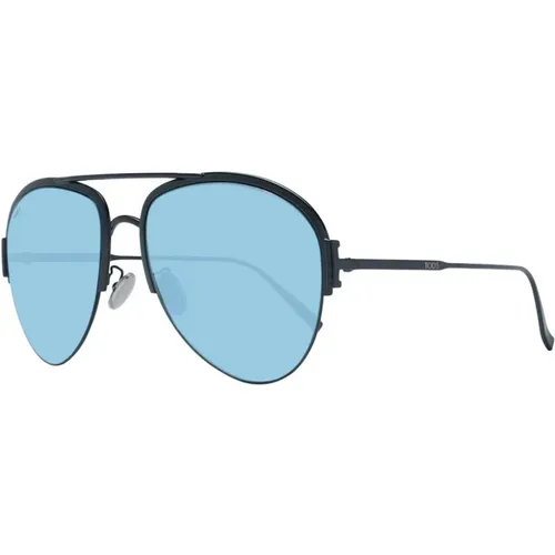 Stylische Aviator Sonnenbrille Blaue Gläser , Damen, Größe: ONE Size - TOD'S - Modalova