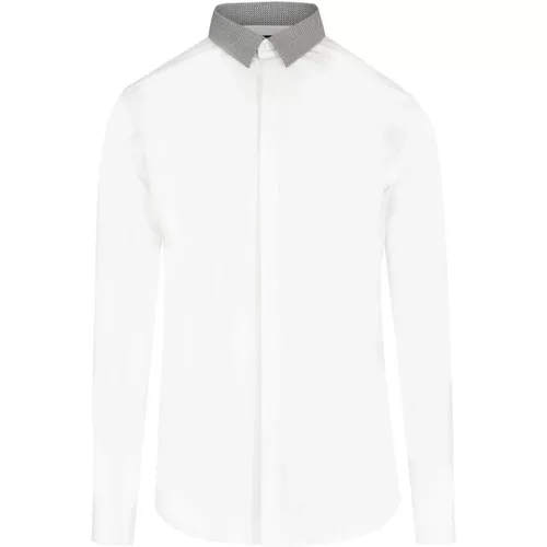 Italian Style Collar Shirt , male, Sizes: L - Fendi - Modalova