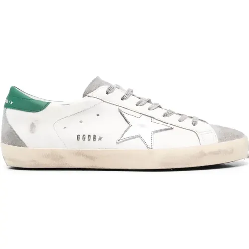 Super Star Leder Wildleder Sneakers , Herren, Größe: 42 EU - Golden Goose - Modalova