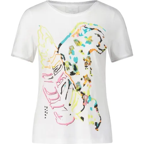 T-Shirt mit Tier-Print aus Baumwolle , Damen, Größe: M - Sportalm - Modalova