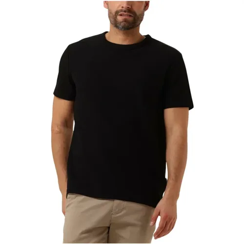 Schwarzes Polo & T-shirt O-neck Tee , Herren, Größe: XL - Selected Homme - Modalova