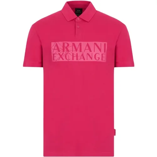 Classic Collar Polo Shirt , male, Sizes: XS - Armani Exchange - Modalova