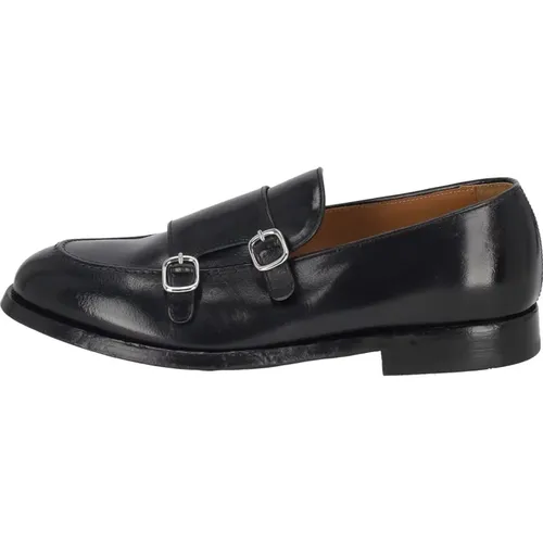 Rustic Nero Dainite Lederschuhe , Herren, Größe: 40 EU - GREEN GEORGE - Modalova