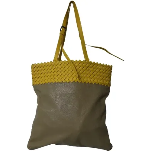 Luxurious Leather Tote Bag , female, Sizes: ONE SIZE - Bottega Veneta Vintage - Modalova