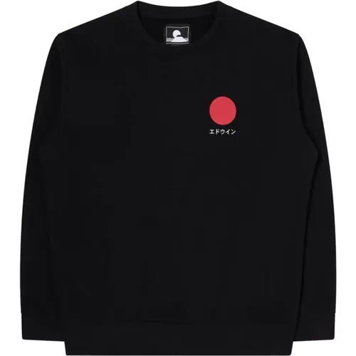Japanischer Sonnen-Sweatshirt , Herren, Größe: M - Edwin - Modalova