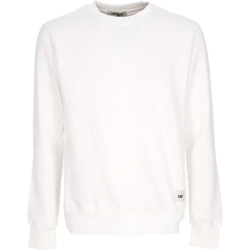 Essential Crewneck Sweatshirt Leichtes Streetwear , Herren, Größe: S - CAT - Modalova