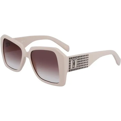 Klassische Schwarze Sonnenbrille , Damen, Größe: 53 MM - Karl Lagerfeld - Modalova