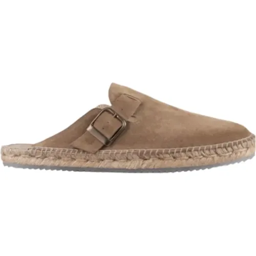 Mens Suede Flat Sandals , male, Sizes: 7 UK, 11 UK, 9 UK, 6 UK - Espadrilles - Modalova