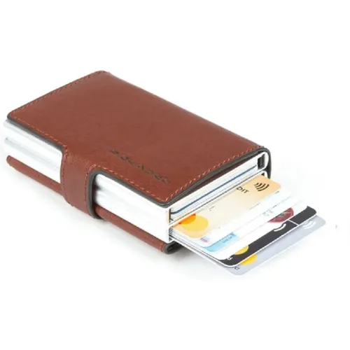 Compact Rfid Wallet Vertical Cut , male, Sizes: ONE SIZE - Piquadro - Modalova