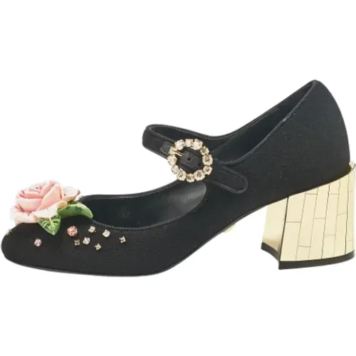 Pre-owned Fabric heels , female, Sizes: 4 UK - Dolce & Gabbana Pre-owned - Modalova