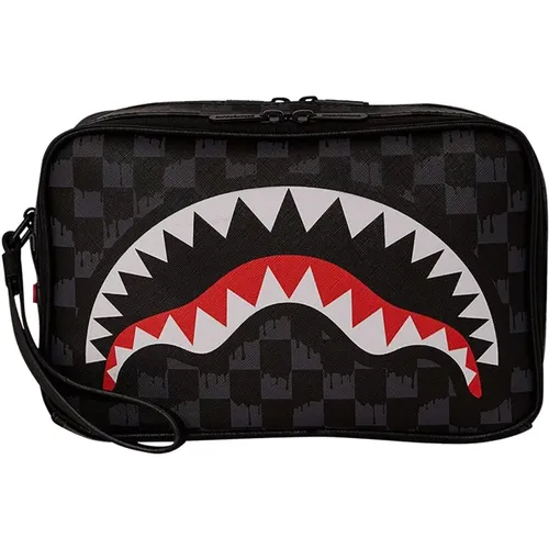 Drip Check Shark Unisex Pochette - SPRAYGROUND - Modalova