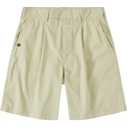 Popeline Bermuda shorts with front and back pockets , male, Sizes: W31, W33, W32, W34, W30 - closed - Modalova