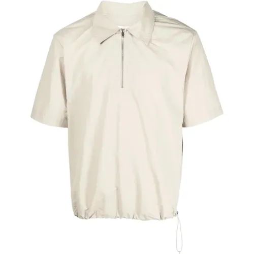 Shirts,Polo mit Kurzen Ärmeln und Reißverschluss - Nanushka - Modalova