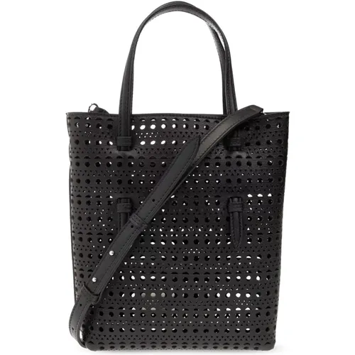 ‘Mina’ openwork shoulder bag , female, Sizes: ONE SIZE - Alaïa - Modalova