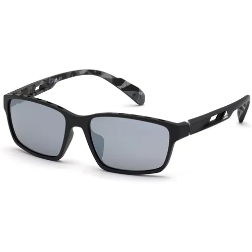 Rauchspiegel Sonnenbrille SP0024-02C,Blaue Linse Sonnenbrille Goldrahmen - Adidas - Modalova