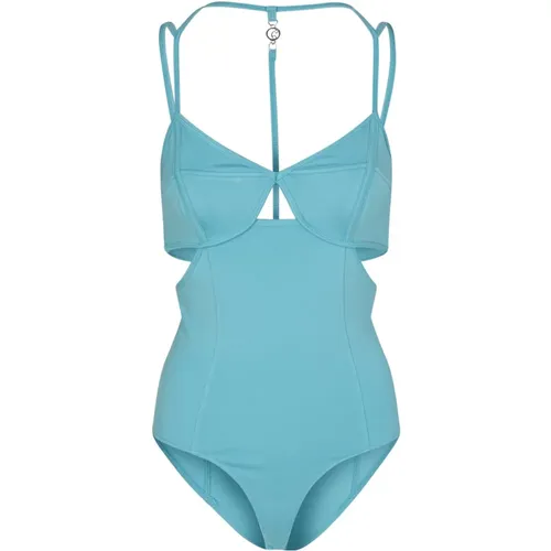 Blauer Cut-Out Lingerie Style Body , Damen, Größe: XS - Remain Birger Christensen - Modalova