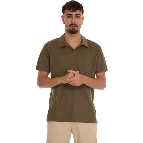 Logo Polo Shirt, Linen, Side Vents , male, Sizes: 2XL, L, XL, M, S, 3XL - Gant - Modalova