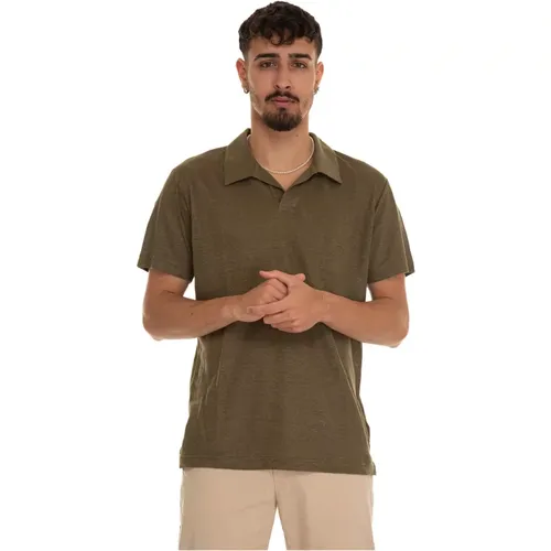 Logo Polo Shirt, Linen, Side Vents , male, Sizes: L, XL, M, S, 3XL - Gant - Modalova