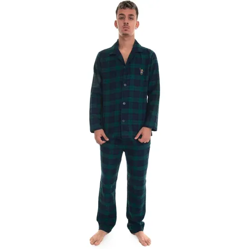 Glencheck Pyjama mit Knöpfen für Herren - Polo Ralph Lauren - Modalova