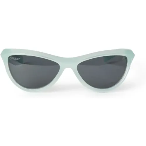 Stunning Teal Sunglasses for Women , female, Sizes: 59 MM - Off White - Modalova