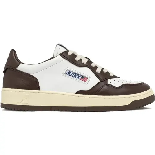 Color Block Leather Sneakers , male, Sizes: 8 UK, 9 UK, 10 UK - Autry - Modalova