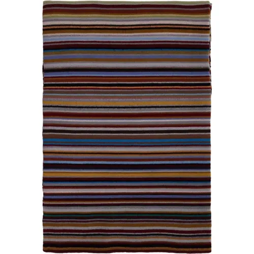 Multicolored Signature Stripe Wool Scarf , unisex, Sizes: ONE SIZE - PS By Paul Smith - Modalova