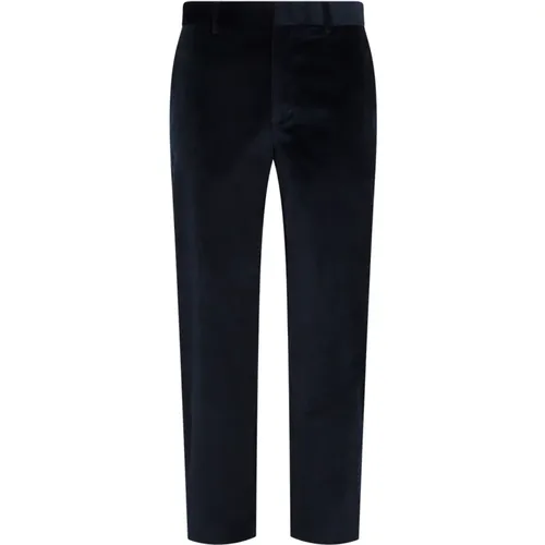 Navy Cotton Pants , male, Sizes: W30 - PS By Paul Smith - Modalova