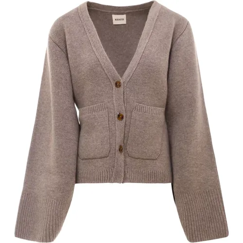 Cashmere V-Neck Cardigan Aw23 , female, Sizes: M - Khaite - Modalova