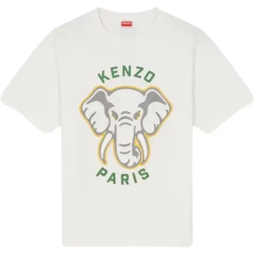 Animal Logo Oversized T-shirt , male, Sizes: M - Kenzo - Modalova
