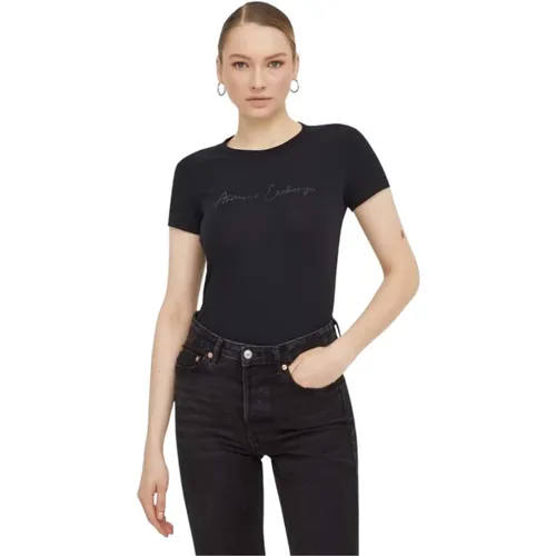 T-Shirts , female, Sizes: M - Armani Exchange - Modalova