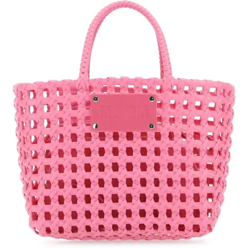 PVC Handbag - 24x21x12 cm , female, Sizes: ONE SIZE - Msgm - Modalova