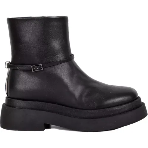 Schwarze Leder Stiefeletten , Damen, Größe: 40 EU - Loriblu - Modalova