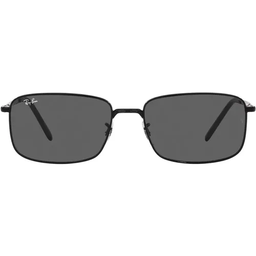 Rectangular Metal Sunglasses Dark Grey , unisex, Sizes: 57 MM - Ray-Ban - Modalova