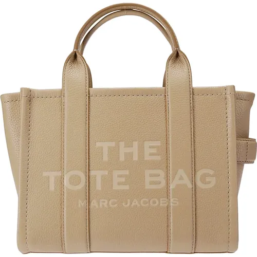 Leather Handbag with Logo Strap , female, Sizes: ONE SIZE - Marc Jacobs - Modalova