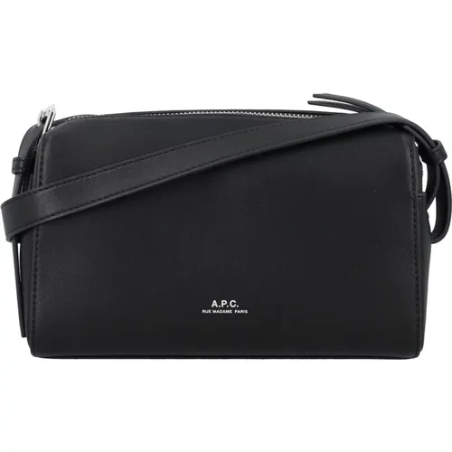 Leather Camera Bag , male, Sizes: ONE SIZE - A.p.c. - Modalova