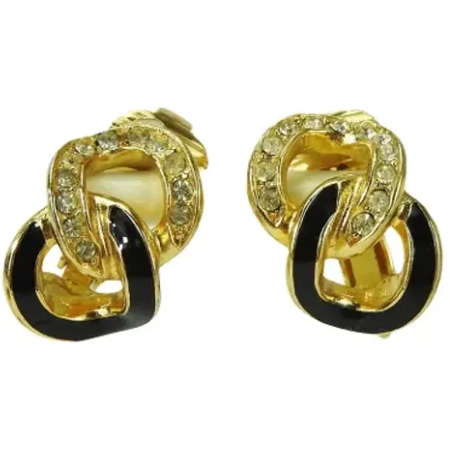 Pre-owned Metal earrings , female, Sizes: ONE SIZE - Dior Vintage - Modalova