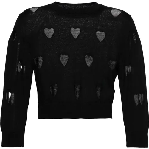 CUT OUT Love Heart Jumper , female, Sizes: M - Simone Rocha - Modalova