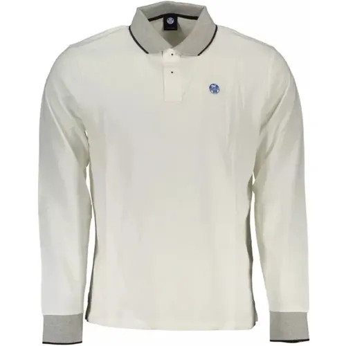 Klassisches Langarm-Polo Shirt , Herren, Größe: XL - North Sails - Modalova